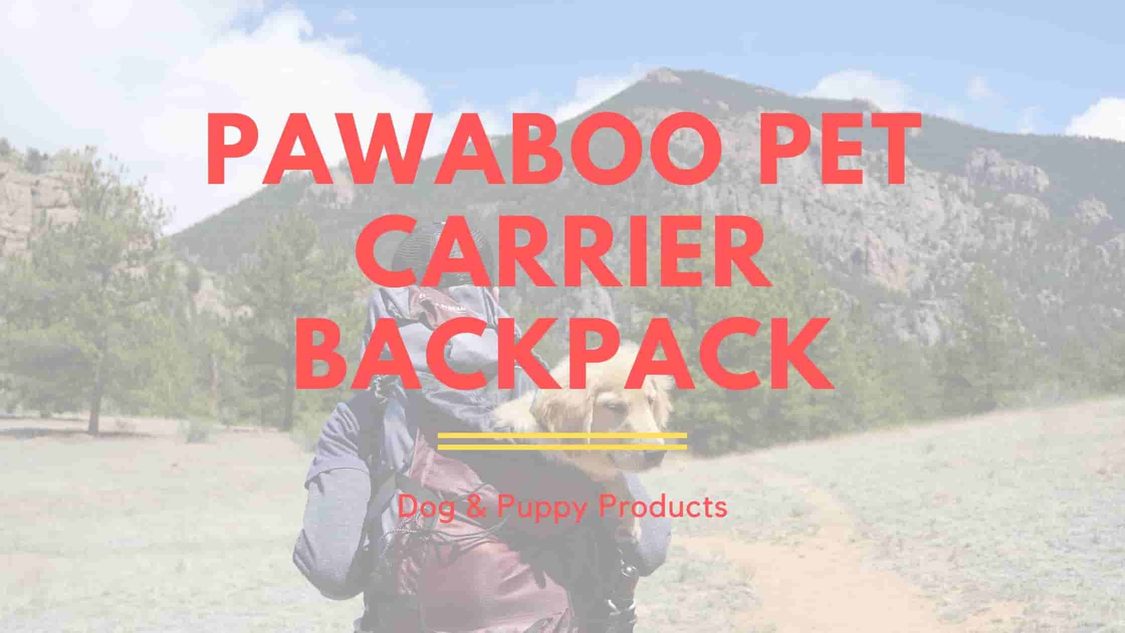 pawaboo dog backpack