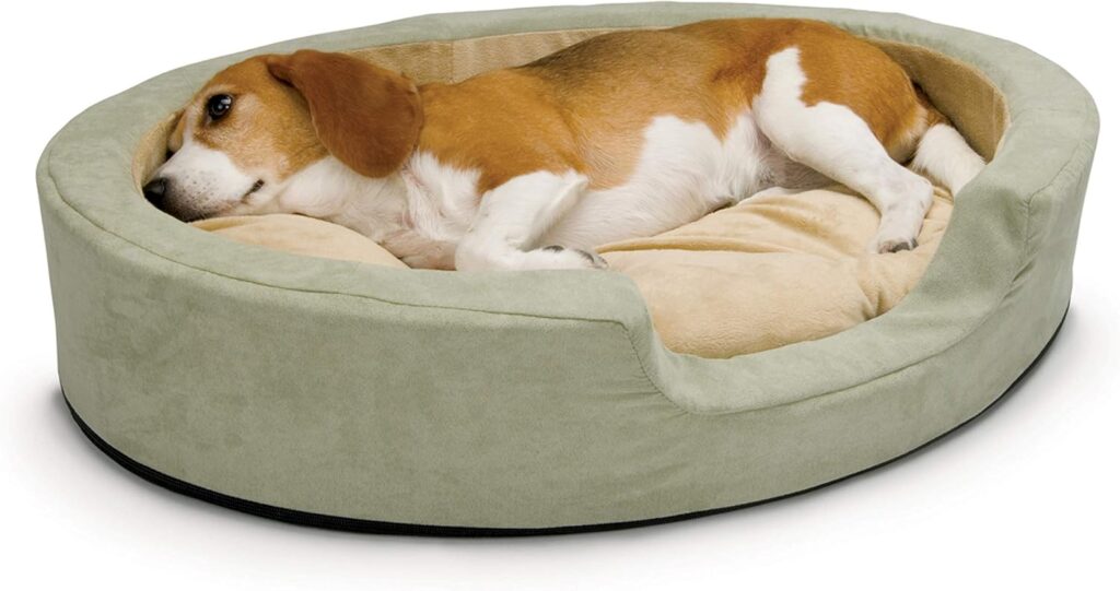 K&H Heated Thermo-Snuggly Sleeper Best Warming Bed When it gets cold, Lhasa Apsos might need a bit more warmth. The K&H Heated Thermo-Snuggly Sleeper is just what they need. It provides gentle, controlled heat for older dogs who love to snuggle up. Thermostatically Controlled Warming This dog bed has a special heating element. It keeps the bed at your Lhasa Apso's body temperature. This means your dog can relax and stay warm without getting too hot. Cuddler Design with Supportive Sidewalls The Thermo-Snuggly Sleeper has a cozy design. It has raised sides that give your dog a sense of safety. This makes your dog feel like they're in a cozy den, where they can relax and feel secure. If your Lhasa Apso has joint pain or just loves to be warm, this bed is perfect. The K&H k&h heated thermo-snuggly sleeper offers the best warming dog bed for lhasa apsos. It's designed to keep your dog warm and comfortable, making it their favorite place to nap.