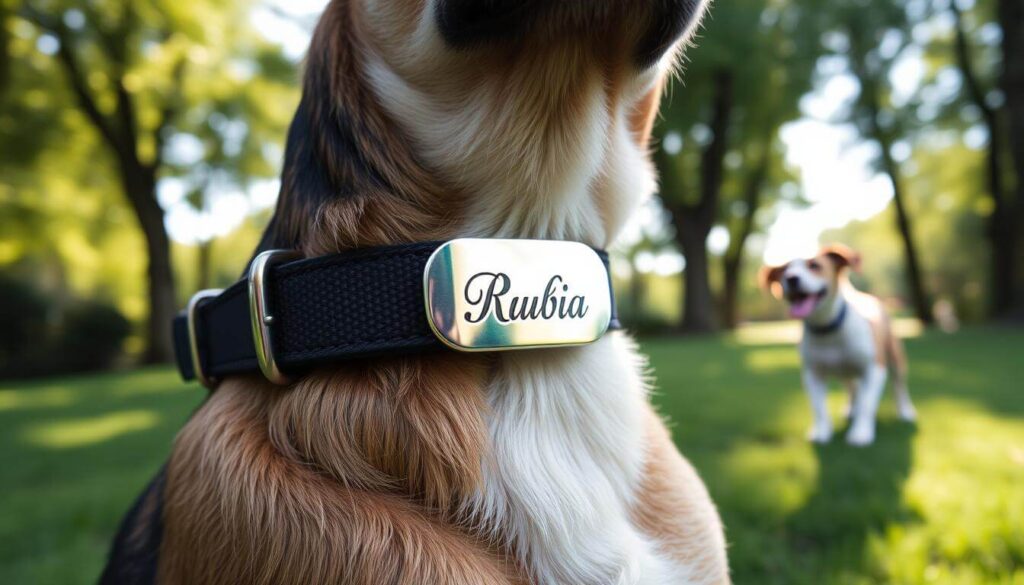 Should you put dogs name on collar 