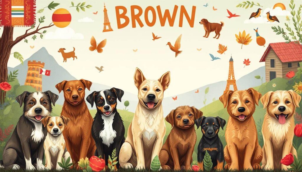 International Words for Brown as Dog Names