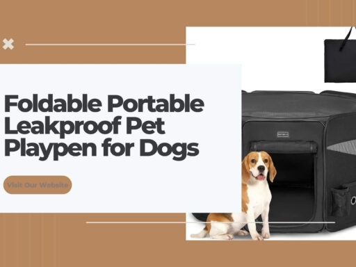 Foldable Portable Leakproof Pet Playpen for Dogs and Cats