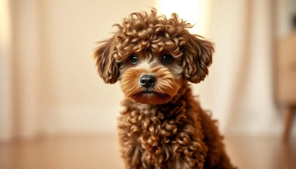 Miniature Poodles Slightly Larger Curls