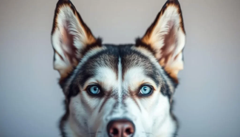 Siberian Husky Arctic Beauty with Alert Ears