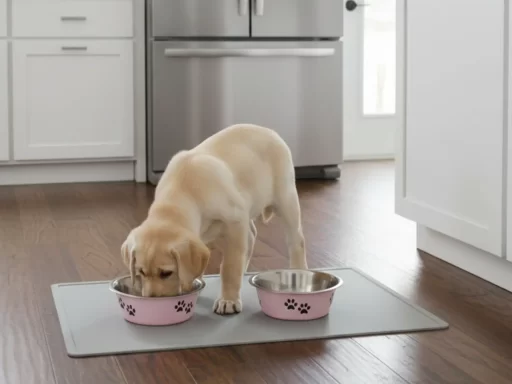 SOUXU stainless steel dog bowls with nonslip rubber bottom