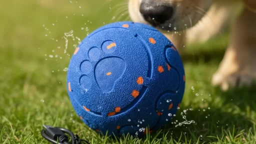 Shapana interactive smart dog ball for medium and large dogs