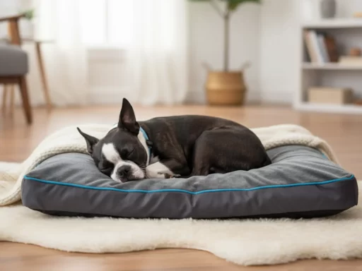 washable dog bed with removable cover for large breeds
